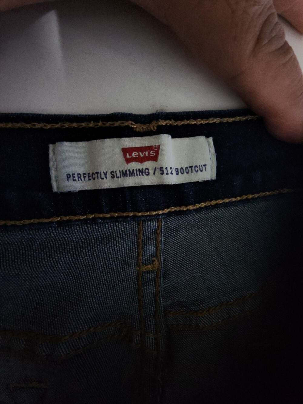 Levi's Perfectly Slimming 512 Bootcut Jeans Size 16 S/C Vintage/ Worn - Picture 3 of 5